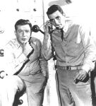 Richard Basehart and David Hedison in Voyage to the Bottom of the Sea
