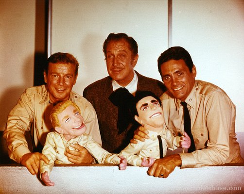 Richard, Vincent Price and David with the Deadly Dolls